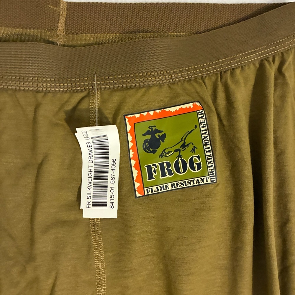 NWT FROG Flame Resistant Silkweight Drawer Pants Mens L FR Lightweight USMC - Picture 2 of 5